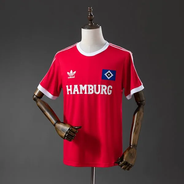 Camiseta de fútbol Hamburger SV 1974/75 VISITANTE MANGA CORTA VERSION FAN