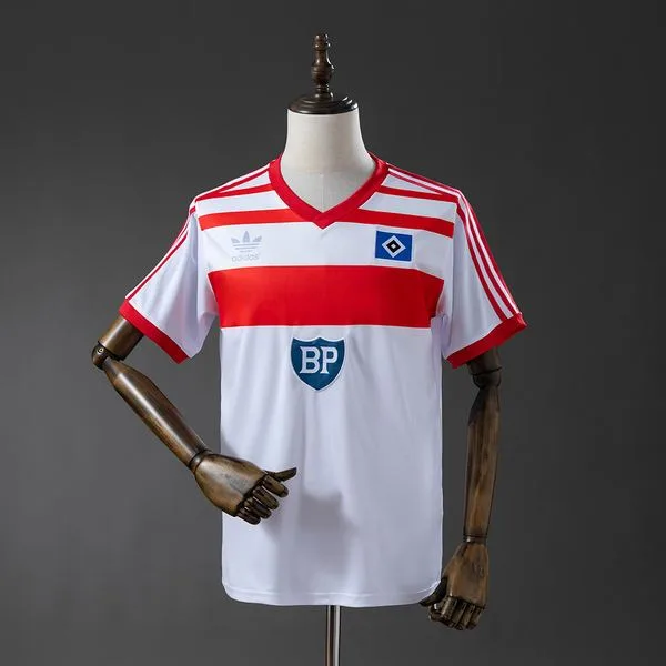 Camiseta de fútbol Hamburger SV 1983 LOCAL MANGA CORTA VERSION FAN