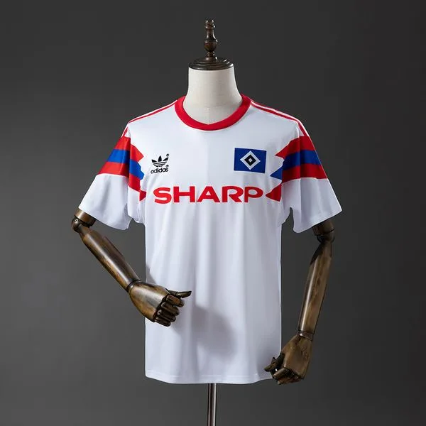 Camiseta de fútbol Hamburger SV 1990/91 LOCAL MANGA CORTA VERSION FAN