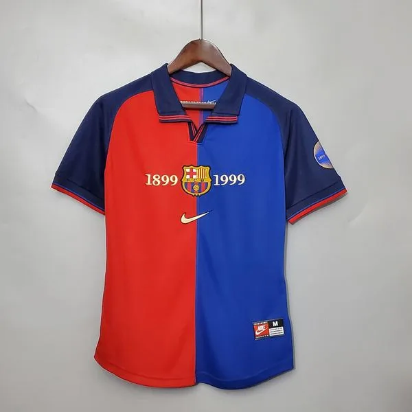 Camiseta de fútbol Barcelona LOCAL MANGA CORTA VERSION FAN