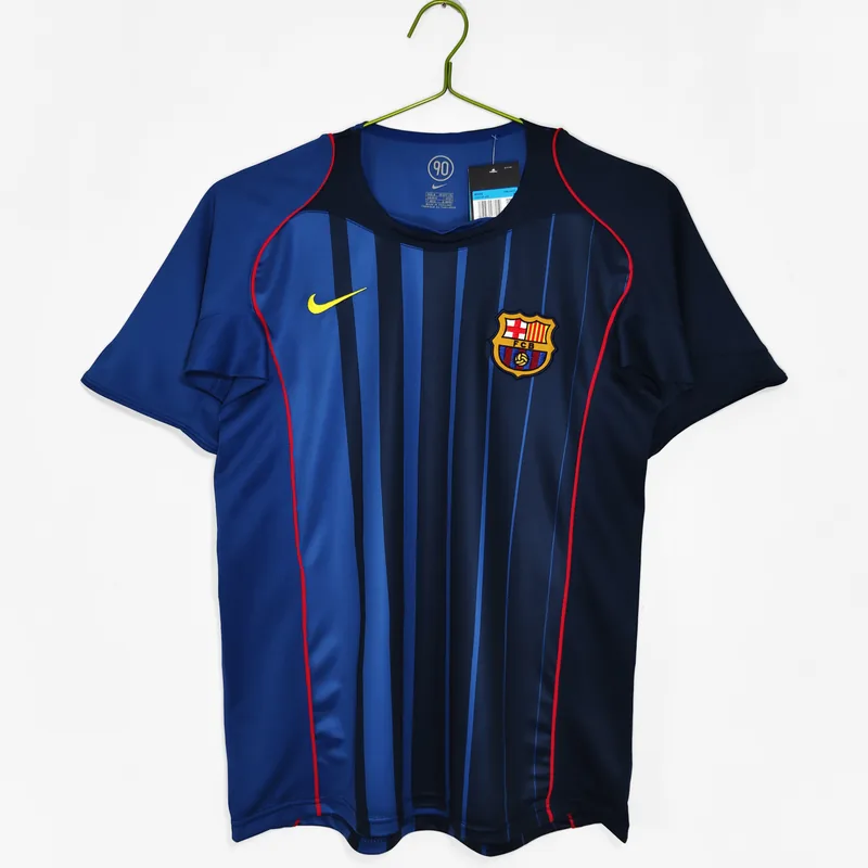 Camiseta Barcelona 2004/05 VISITANTE MANGA CORTA VERSION FAN