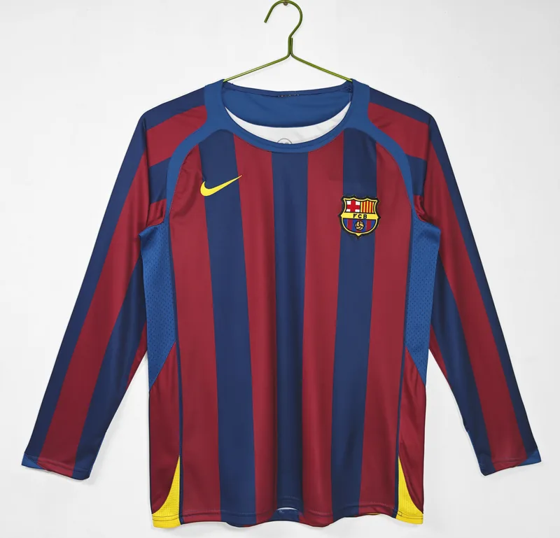 Camiseta Barcelona 2005/06 LOCAL MANGA LARGA VERSION FAN