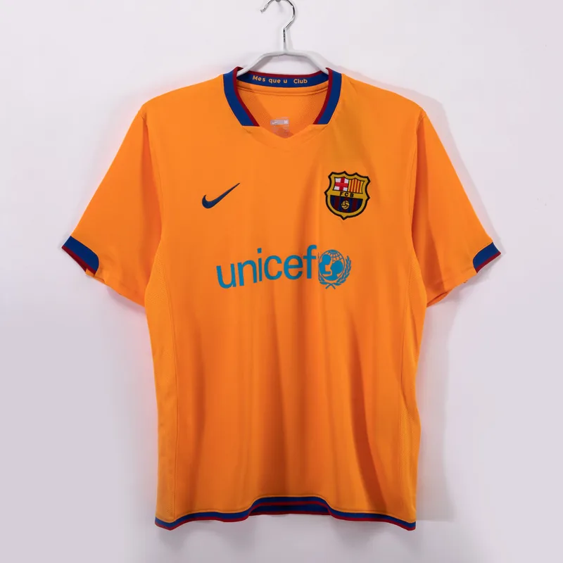 Camiseta Barcelona 2006/07 VISITANTE MANGA CORTA VERSION FAN