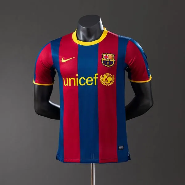 Camiseta de fútbol Barcelona 2010/11 LOCAL MANGA CORTA VERSION JUGADOR