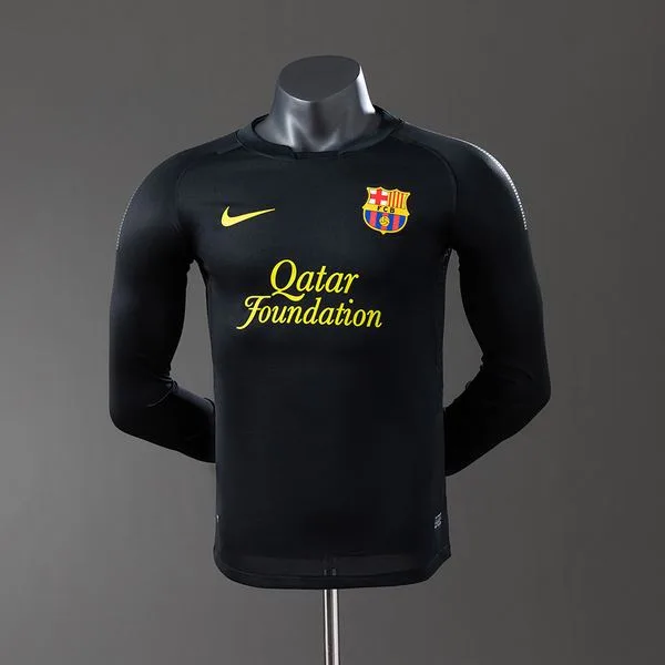 Camiseta de fútbol Barcelona 2011/12 VISITANTE MANGA LARGA VERSION JUGADOR