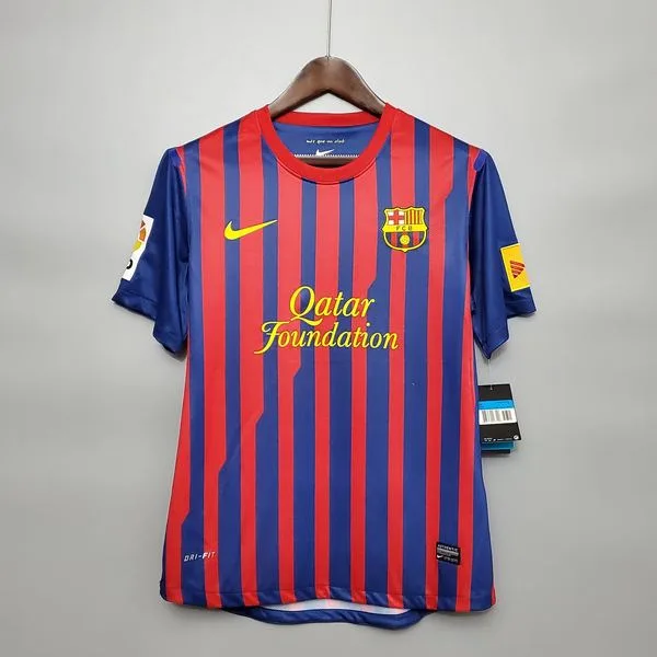 Camiseta de fútbol Barcelona 2011/12 LOCAL MANGA CORTA VERSION FAN