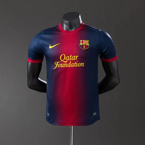 Camiseta de fútbol Barcelona 2012/13 LOCAL MANGA CORTA VERSION JUGADOR