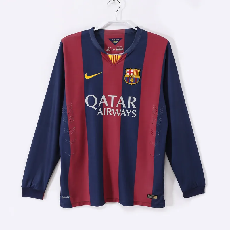 Camiseta Barcelona 2014/15 LOCAL MANGA LARGA VERSION FAN