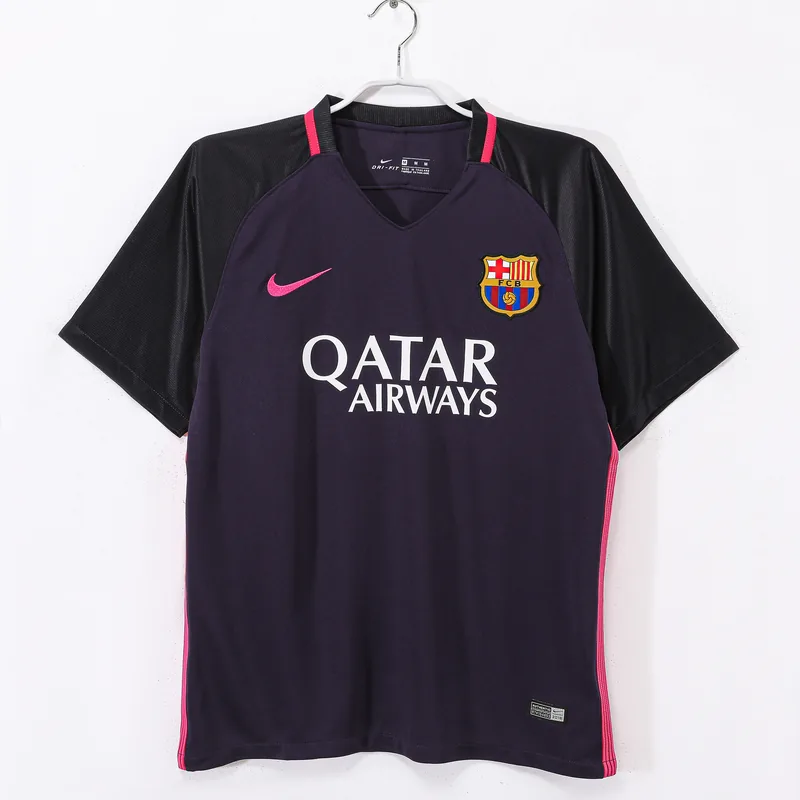 Camiseta Barcelona 2016/17 VISITANTE MANGA CORTA VERSION FAN