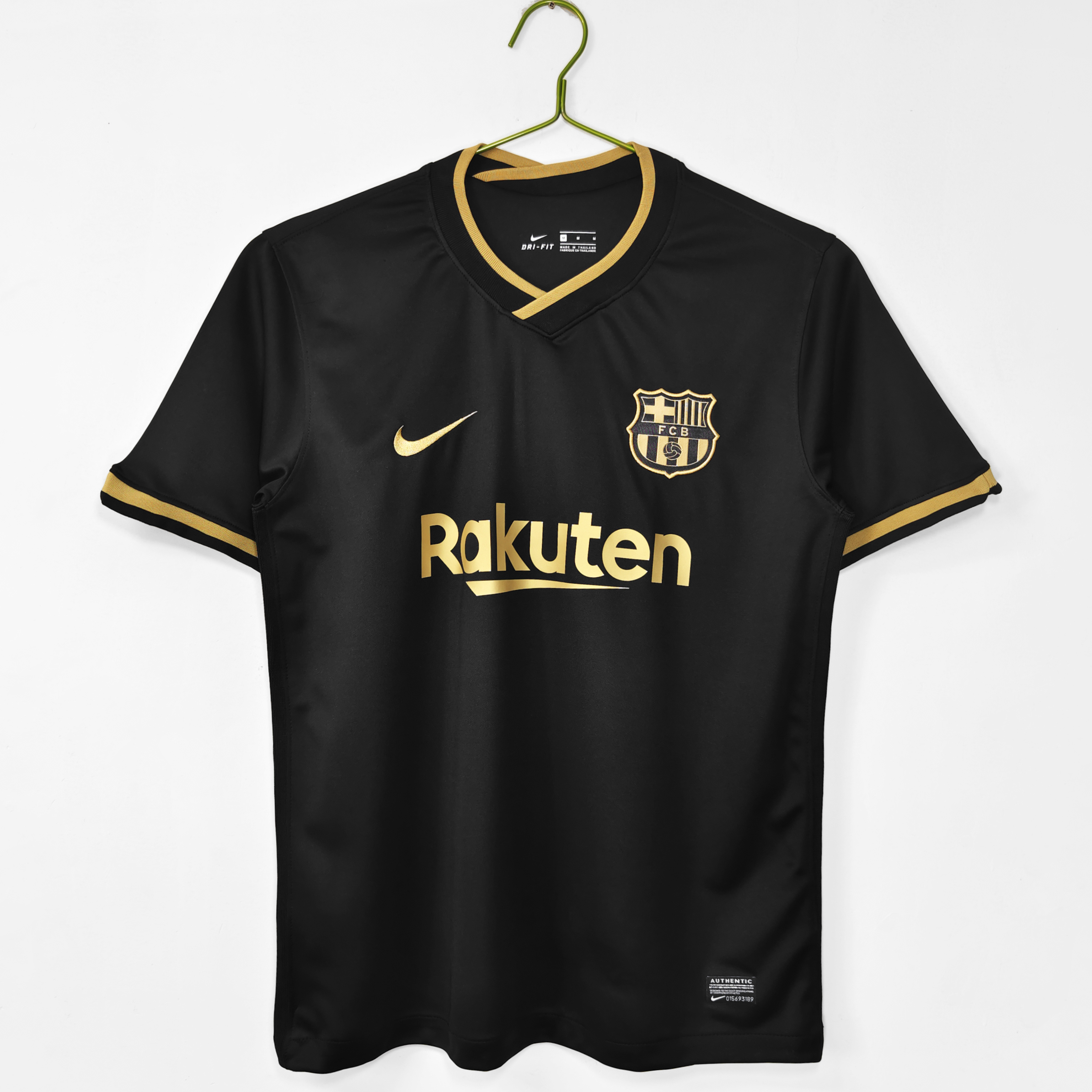 Camiseta de fútbol Barcelona 2020/21 VISITANTE MANGA CORTA VERSION FAN