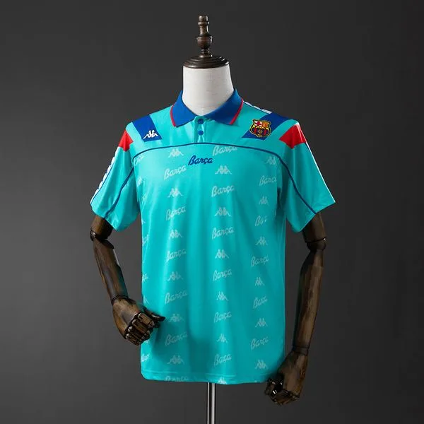 Camiseta de fútbol Barcelona 1992/95 VISITANTE MANGA CORTA VERSION FAN