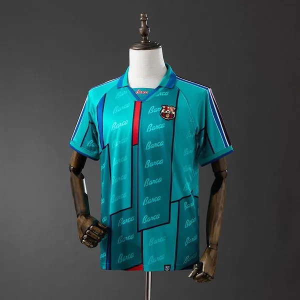Camiseta de fútbol Barcelona 1995/97 VISITANTE MANGA CORTA VERSION FAN