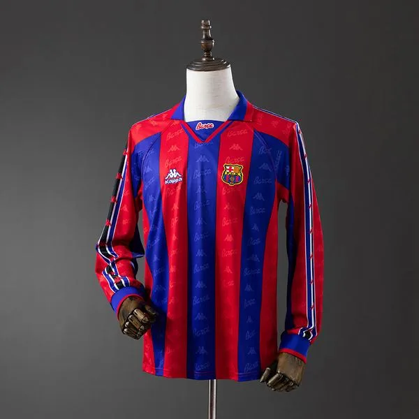 Camiseta de fútbol Barcelona 1995/97 LOCAL MANGA LARGA VERSION FAN