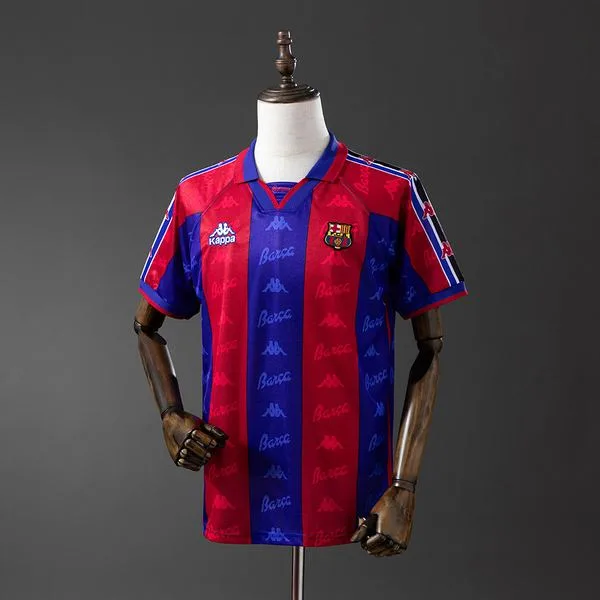 Camiseta de fútbol Barcelona 1995/97 LOCAL MANGA CORTA VERSION FAN