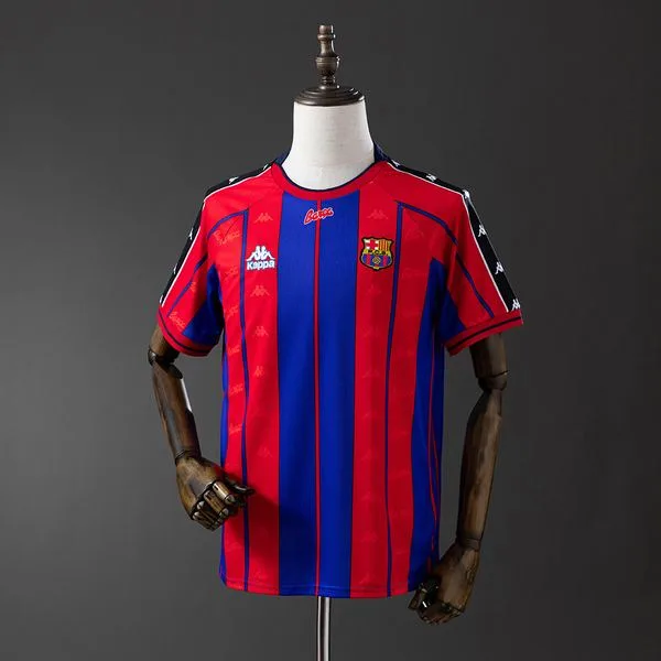 Camiseta de fútbol Barcelona 1997/98 LOCAL MANGA CORTA VERSION FAN