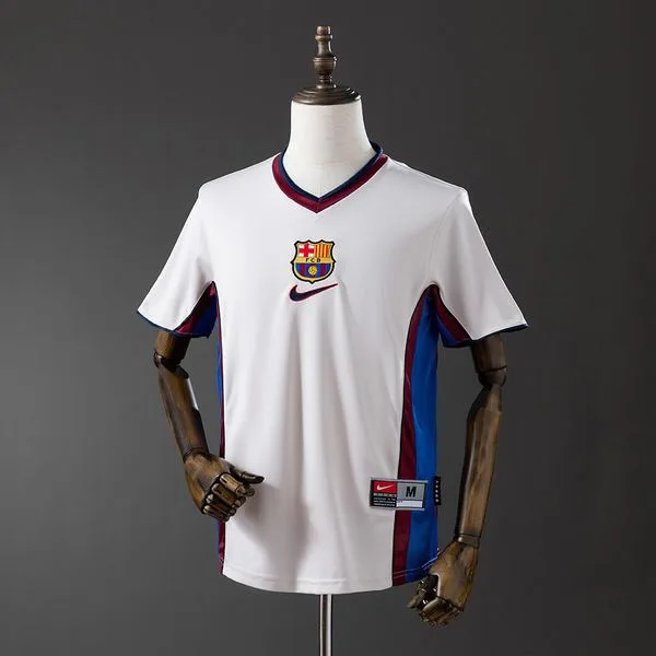 Camiseta de fútbol Barcelona 1998/99 VISITANTE MANGA CORTA VERSION FAN