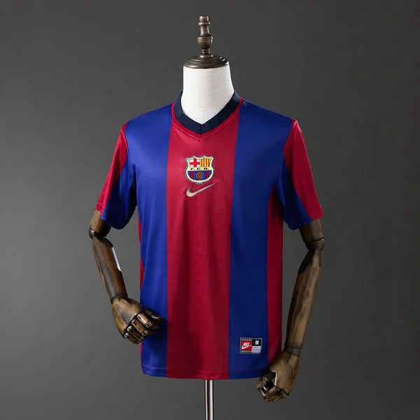 Camiseta de fútbol Barcelona 1998/99 LOCAL MANGA CORTA VERSION FAN
