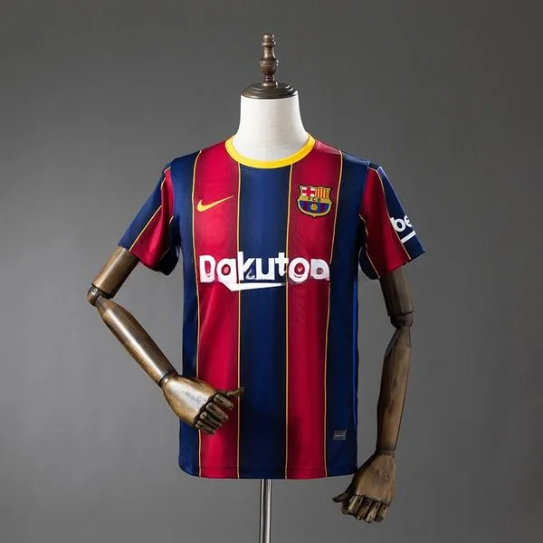 Camiseta de fútbol Barcelona 2020/21 LOCAL MANGA CORTA VERSION FAN