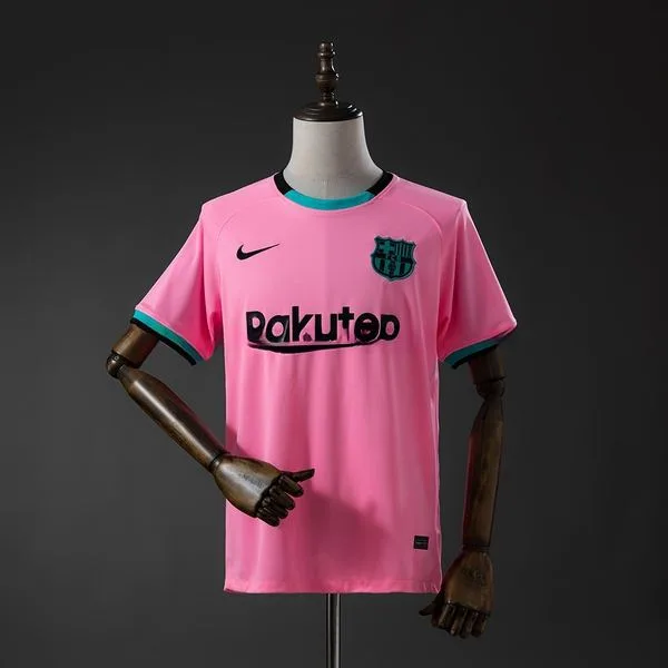 Camiseta de fútbol Barcelona 2020/21 TERCERA MANGA CORTA VERSION FAN