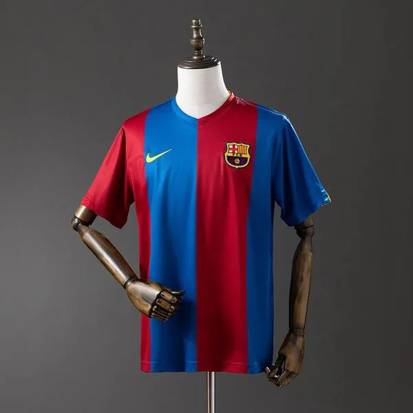 Camiseta de fútbol Barcelona 2006/07 LOCAL MANGA CORTA VERSION FAN