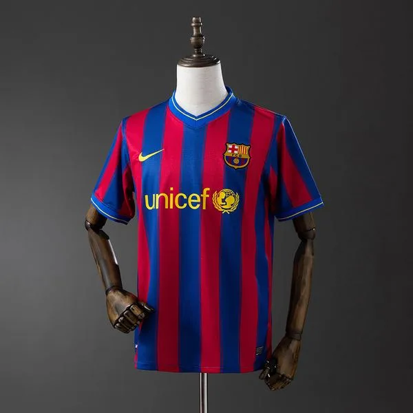 Camiseta de fútbol Barcelona 2009/10 LOCAL MANGA CORTA VERSION FAN