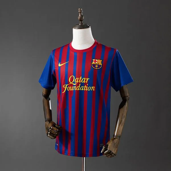 Camiseta de fútbol Barcelona 2011/12 LOCAL MANGA CORTA VERSION FAN