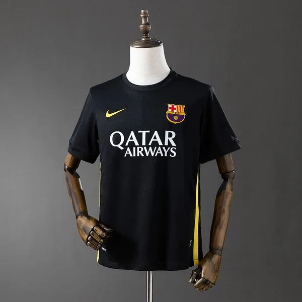 Camiseta de fútbol Barcelona 2013/14 VISITANTE MANGA CORTA VERSION FAN