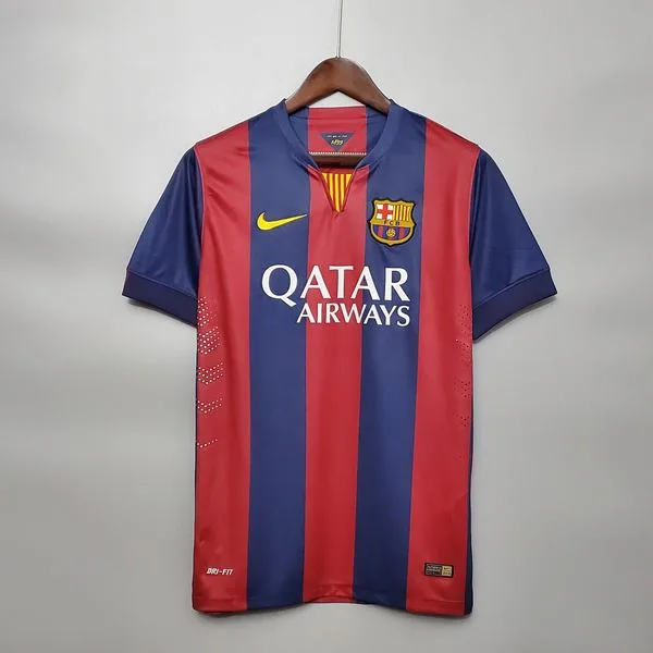 Camiseta de fútbol Barcelona 2014/15 LOCAL MANGA CORTA VERSION FAN