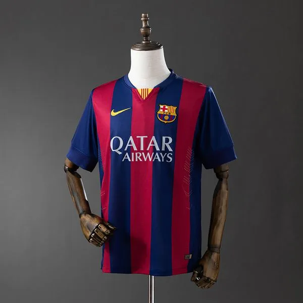 Camiseta de fútbol Barcelona 2014/15 LOCAL MANGA CORTA VERSION FAN