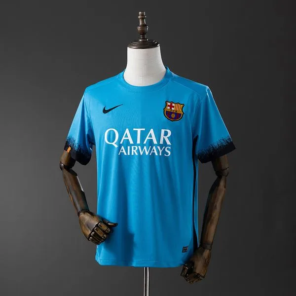 Camiseta de fútbol Barcelona 2015/16 VISITANTE MANGA CORTA VERSION FAN