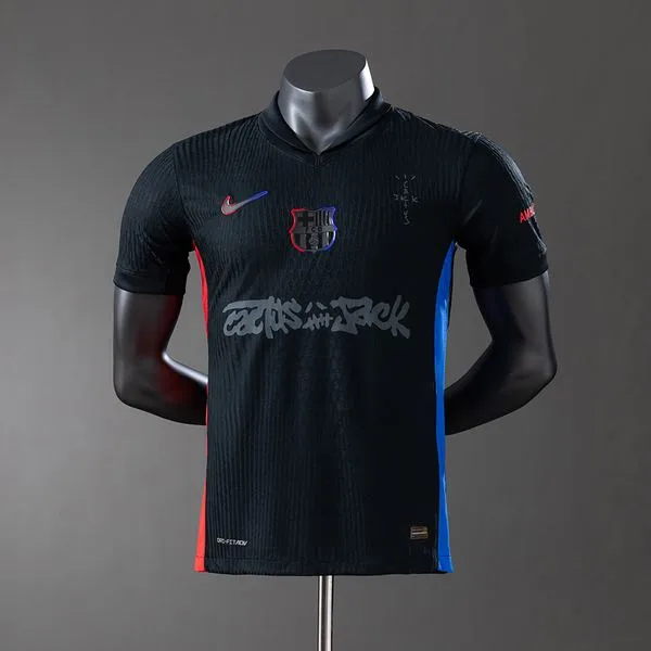 Camiseta de fútbol Barcelona 2024/25 VISITANTE MANGA CORTA VERSION JUGADOR