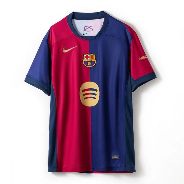 Camiseta de fútbol Barcelona 2024/25 LOCAL MANGA CORTA VERSION FAN