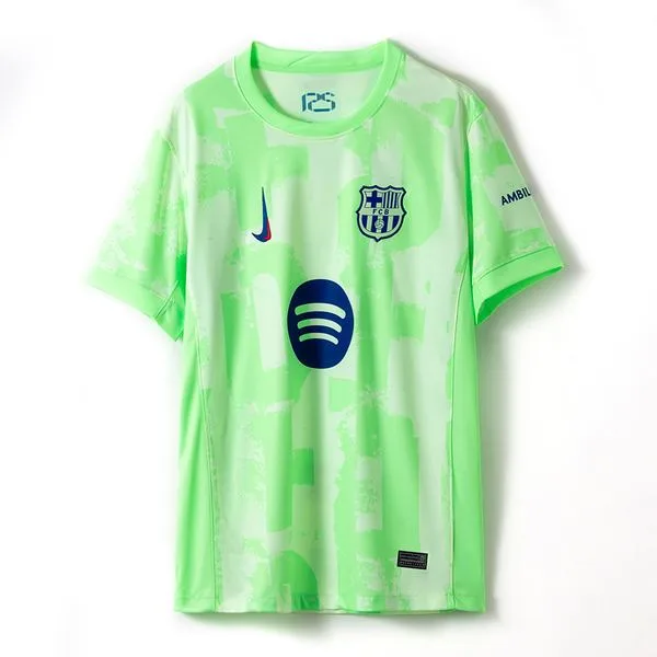 Camiseta de fútbol Barcelona 2024/25 TERCERA MANGA CORTA VERSION FAN