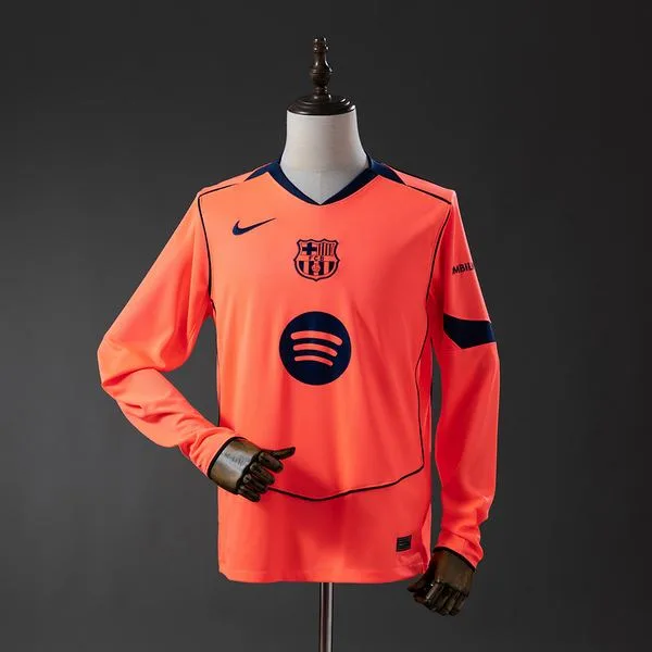Camiseta de fútbol Barcelona 2025/26 TERCERA MANGA LARGA VERSION FAN