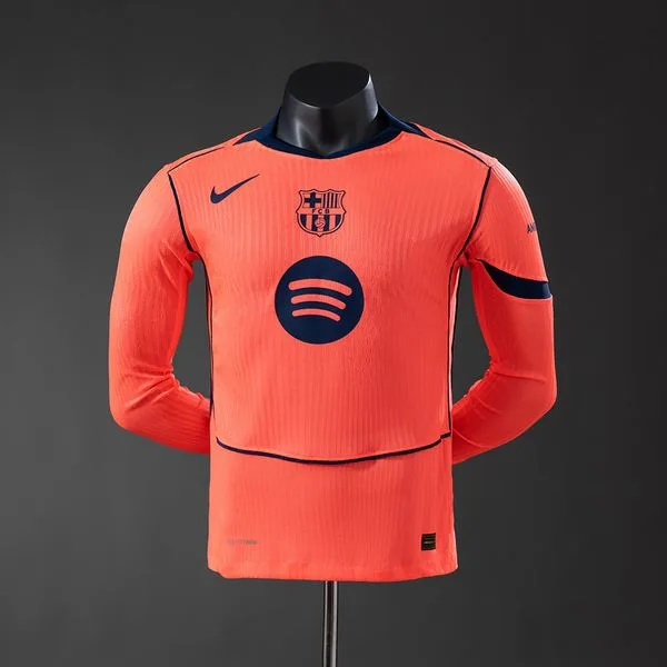 Camiseta de fútbol Barcelona 2025/26 TERCERA MANGA LARGA VERSION JUGADOR