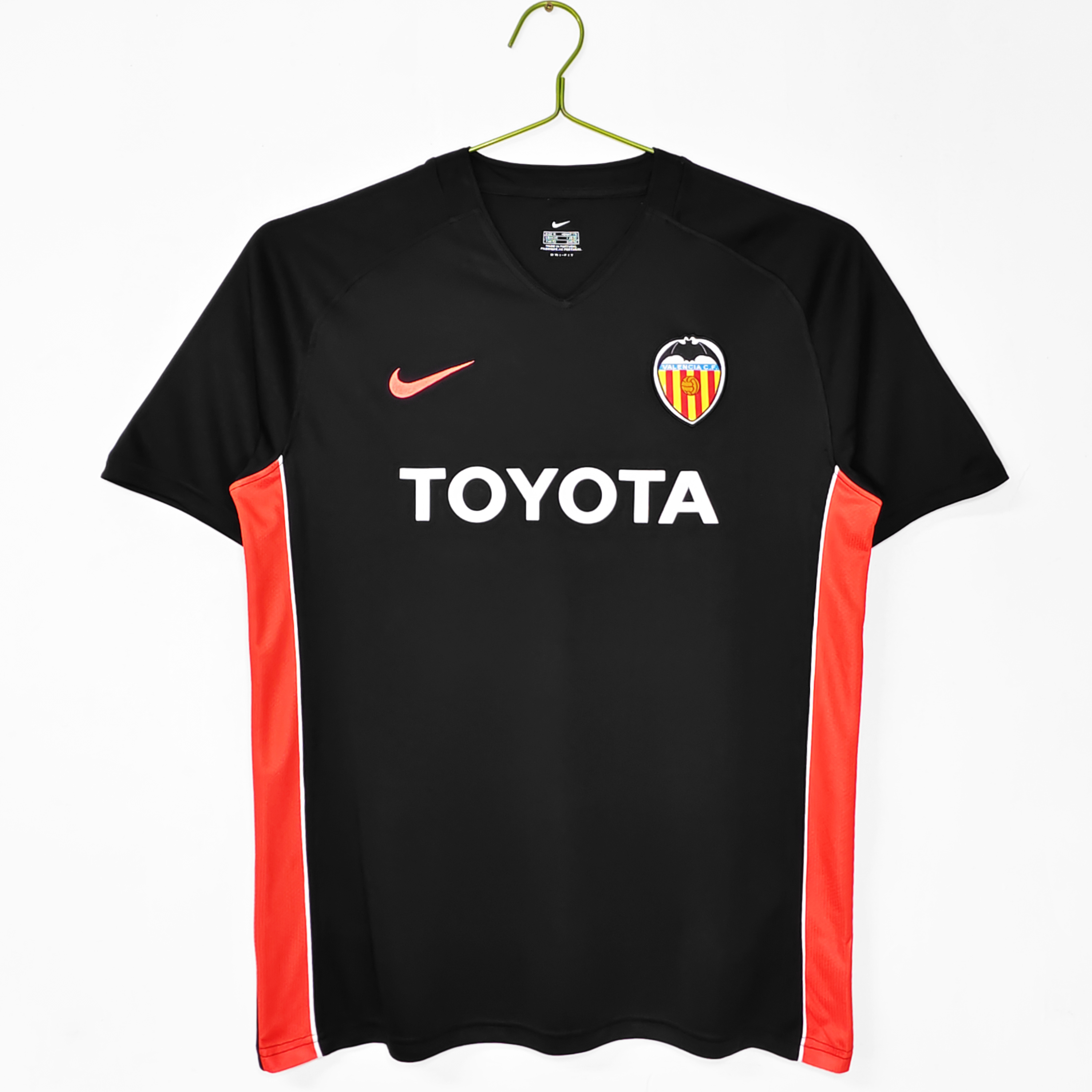 Camiseta de fútbol Valencia 2006/07 VISITANTE MANGA CORTA VERSION FAN