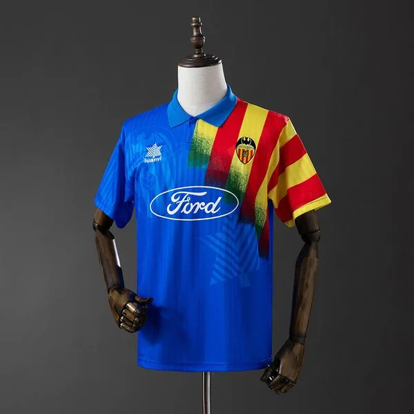 Camiseta de fútbol Valencia 1995/96 VISITANTE MANGA CORTA VERSION FAN