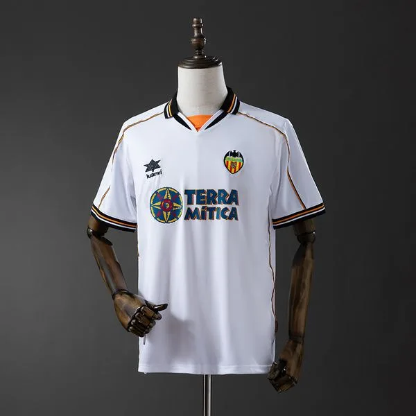 Camiseta de fútbol Valencia 1999/00 LOCAL MANGA CORTA VERSION FAN
