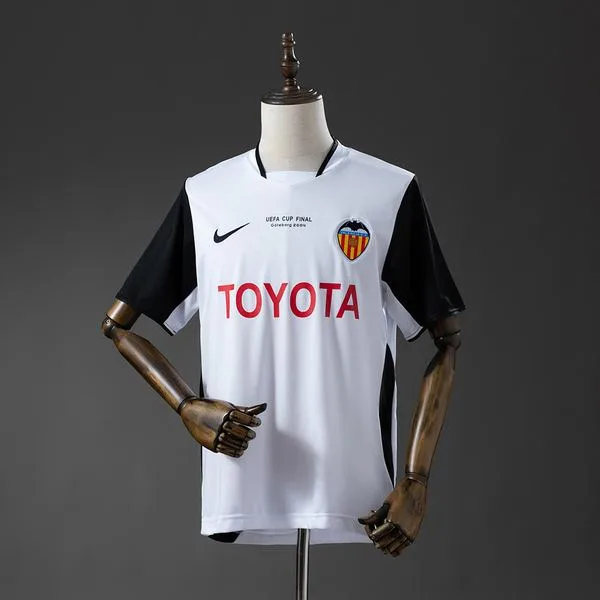 Camiseta de fútbol Valencia 2003/04 LOCAL MANGA CORTA VERSION FAN