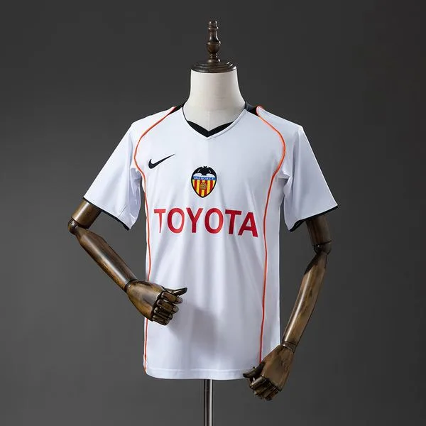 Camiseta de fútbol Valencia 2004/05 LOCAL MANGA CORTA VERSION FAN