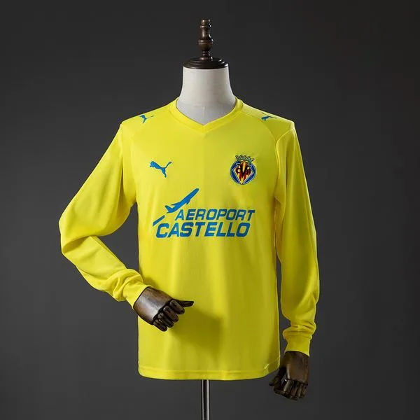 Camiseta de fútbol Villarreal 2008/09 LOCAL MANGA LARGA VERSION FAN