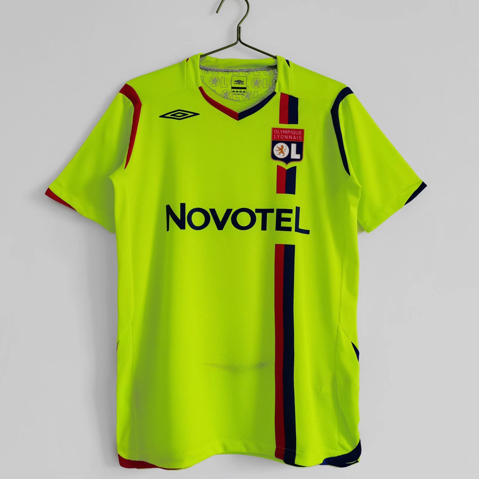 Camiseta de fútbol Lyon 2008/09 VISITANTE MANGA CORTA VERSION FAN