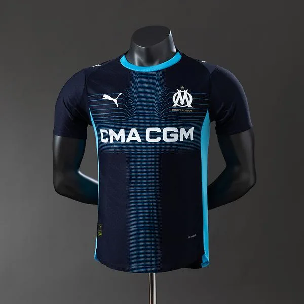 Camiseta de fútbol Marseille 2025/26 VISITANTE MANGA CORTA VERSION JUGADOR