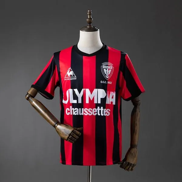 Camiseta de fútbol Nice 1977/78 LOCAL MANGA CORTA VERSION FAN