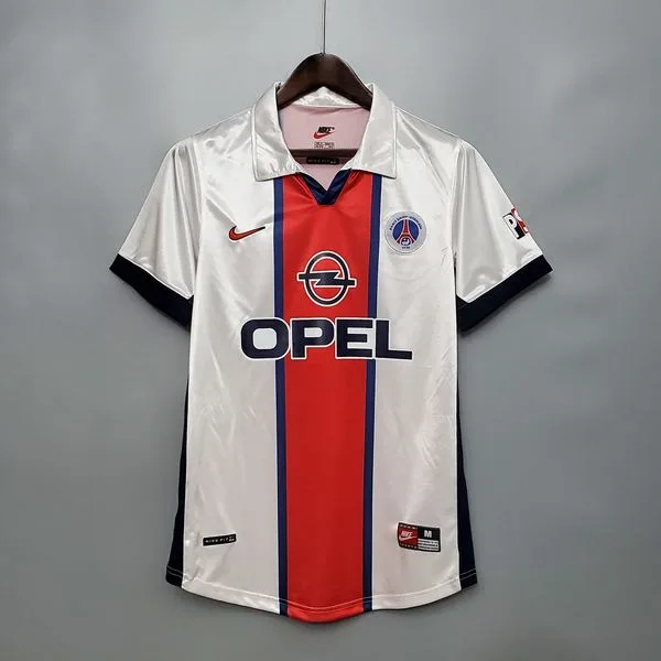 Camiseta de fútbol Paris Saint-Germain 1998/99 VISITANTE MANGA CORTA VERSION FAN