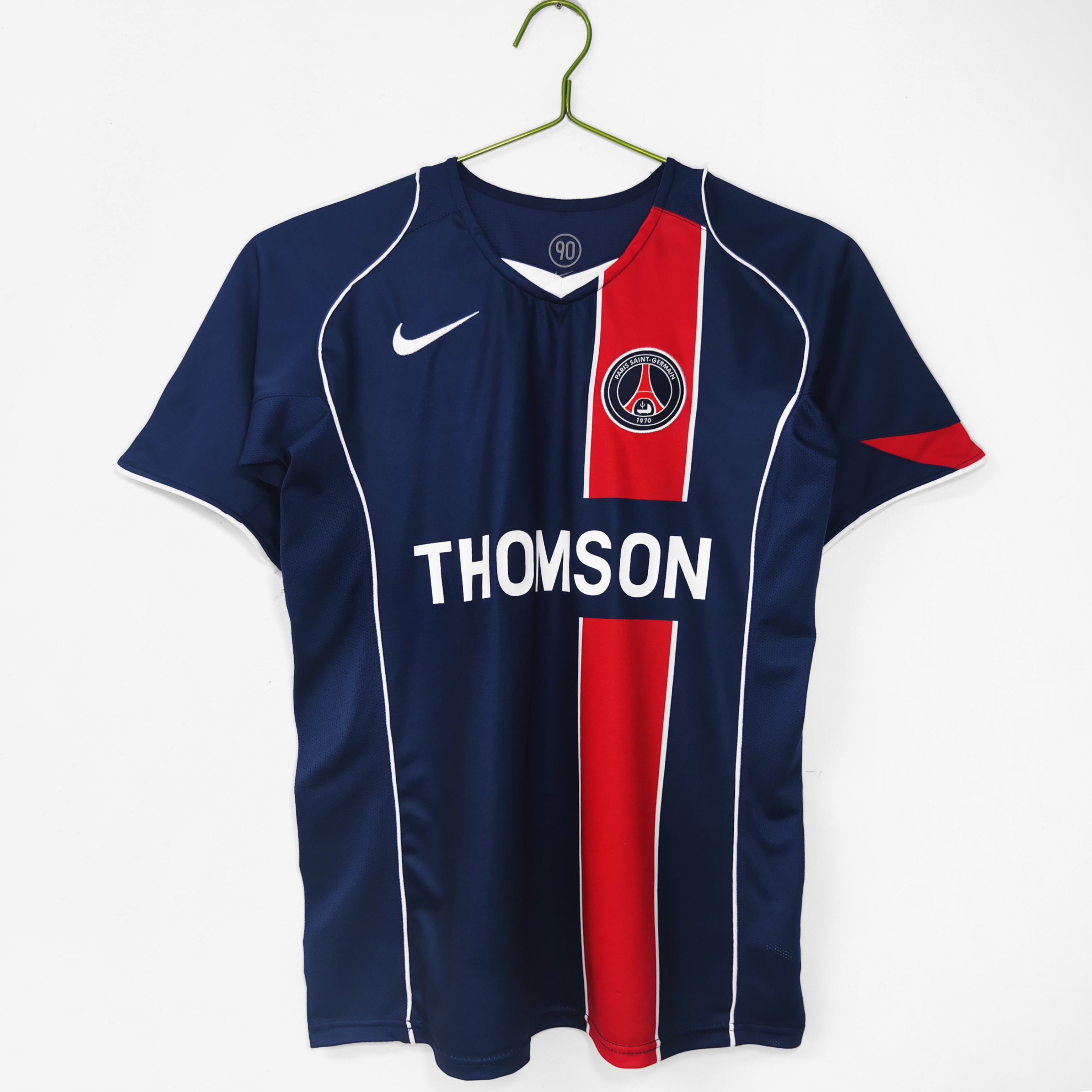 Camiseta de fútbol Paris Saint-Germain 2004/05 LOCAL MANGA CORTA VERSION FAN