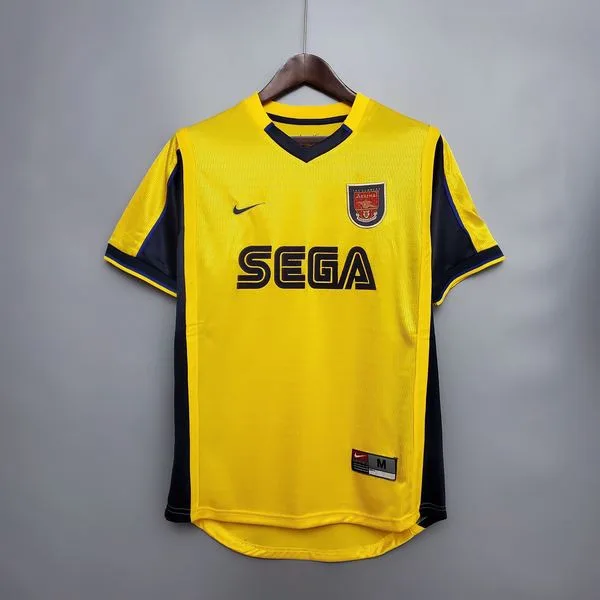 Camiseta de fútbol Arsenal 1999/00 VISITANTE MANGA CORTA VERSION FAN