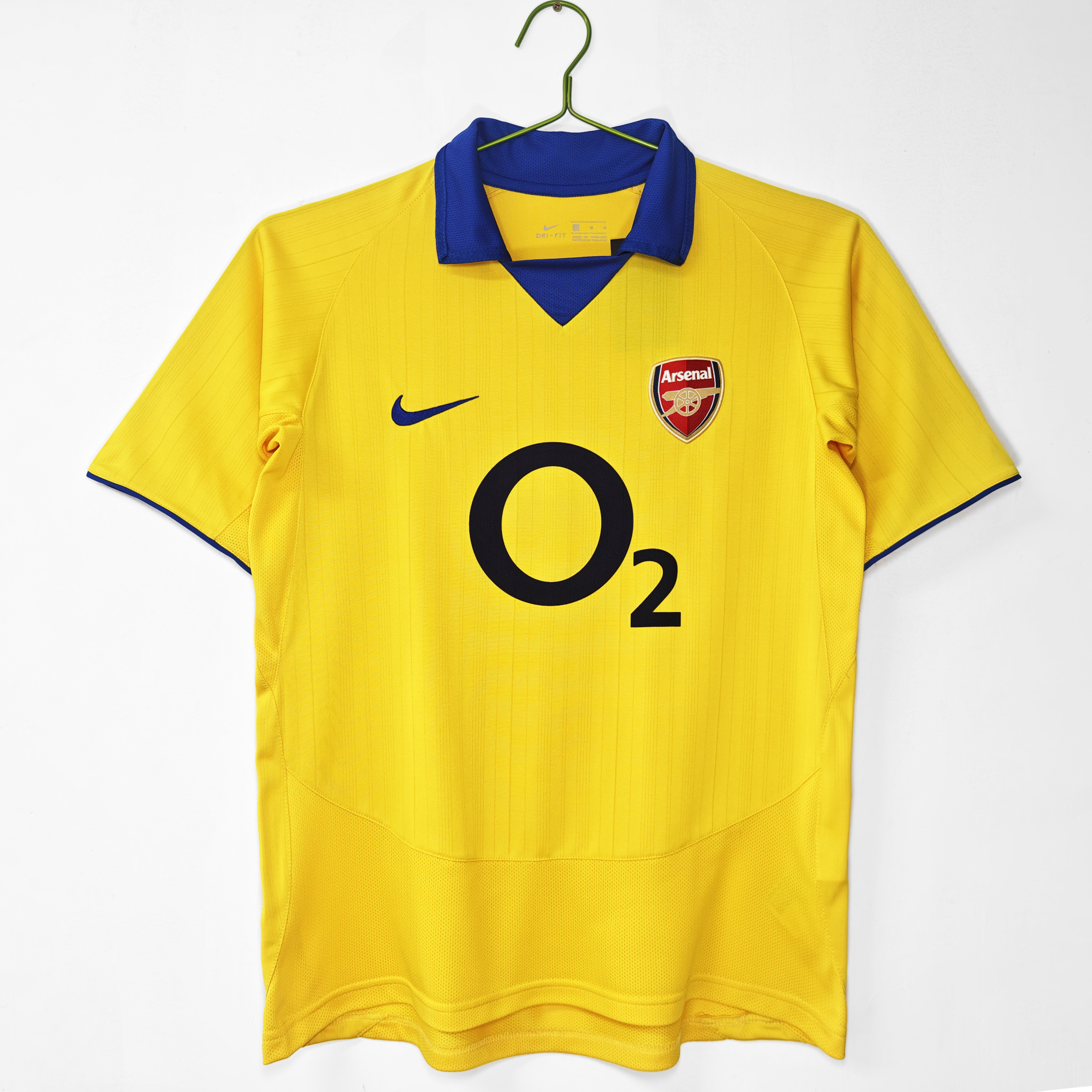 Camiseta de fútbol Arsenal 2003/04 VISITANTE MANGA CORTA VERSION FAN