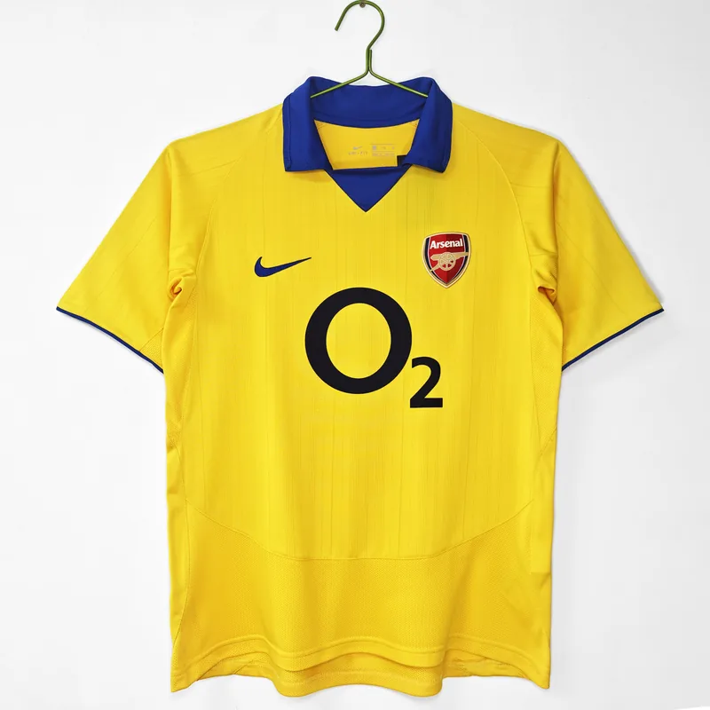 Camiseta Arsenal 2003/04 VISITANTE MANGA CORTA VERSION FAN
