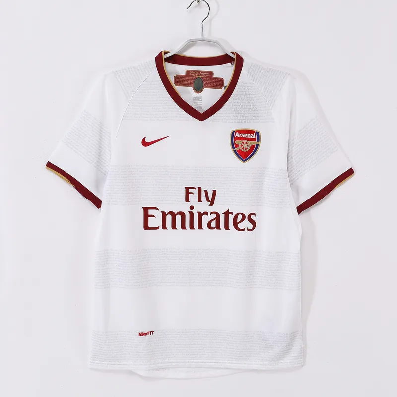 Camiseta Arsenal 2007/08 VISITANTE MANGA CORTA VERSION FAN